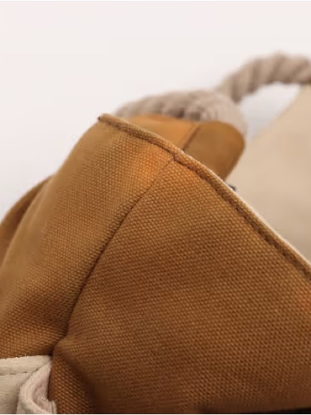 CHANEL Coco Mark Camelia Applique Handbag Tote Lucky Clover Khaki Brown - Picture 14 of 16